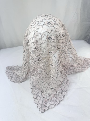 Vtg black pink - black, mantilla