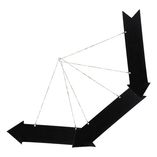 Wooden chalkboard sign arrows - sign,