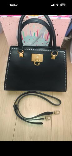 Guess black leather - leather, handbag