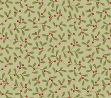 Tilda Fabric - Merry Little Christmas - Miseltoe  Pistachio -Fat Quarter