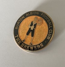 OLD BURTON ALBION Football Club FC Enamel Badge RARE BREWERS SUPPORTERS PIN