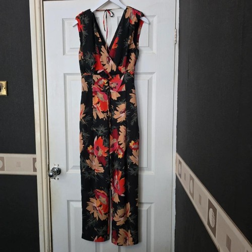 Zara orange black - , floral