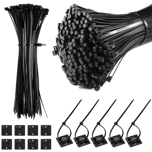 Self adhesive cable zip tie - self,