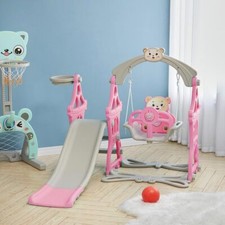 Kids Swing Slide Climber Set Indoor Outdoor Playground Children PlayArea Toddler