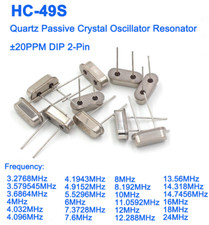 3.2768-24MHz HC-49S Quartz