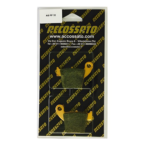 Rear recessed brake pads - recessed,