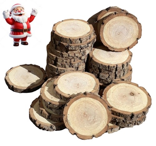 60x wooden slices - wooden, log