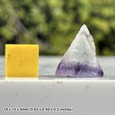 Rare blue john fluorite from derbyshire - elegance in every vein!