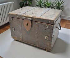 Antique Wooden Storage Chest