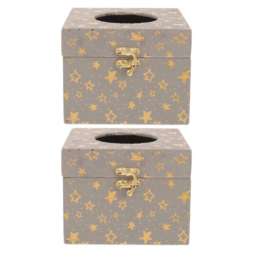 2pcs wooden tissue - wooden, holder