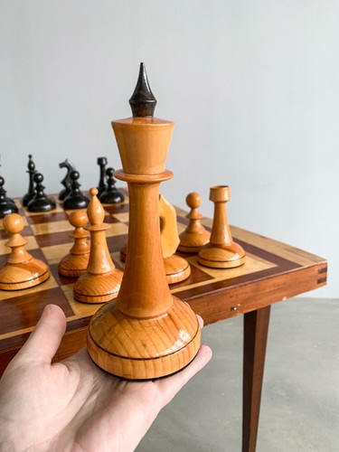 Extra large wooden - chess, set