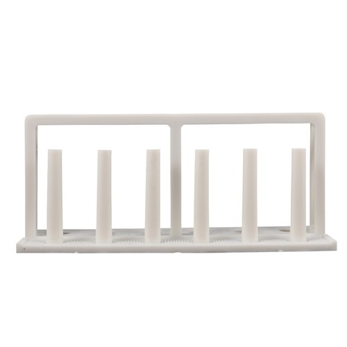 Reusable white test - tube, rack