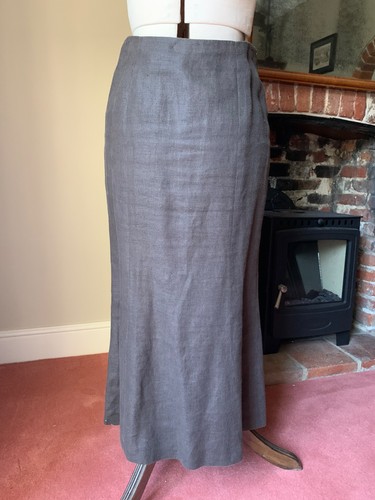 Hobbs brown linen midi - , wiggle