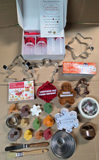 Job Lot Cookie Cutters Decorating Set Christmas Autumn Thanksgiving Snow Flake
