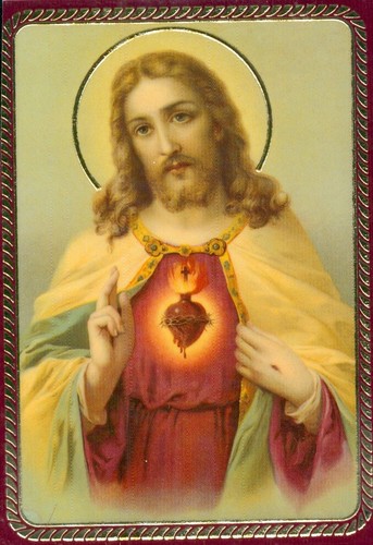 Jesus with open heart - an, icon