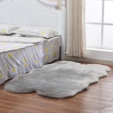 Fluffy Rugs Soft Shaggy Rug Floor Carpet Mat Living Room Bedroom Rug Anti-Slip