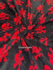1 Meter Bkack Skull and Cross