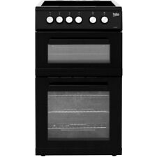 Beko KDVC563AK 50cm Free Standing Electric Cooker with Ceramic Hob Black A/A