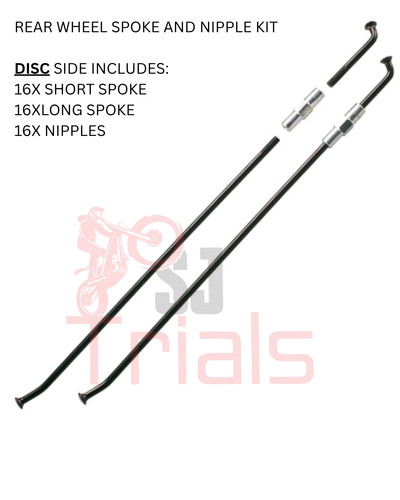 Trials rear spoke and nipple - spoke,