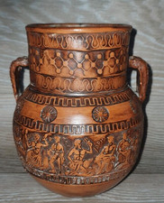 Vintage greek terracotta vase - greek,