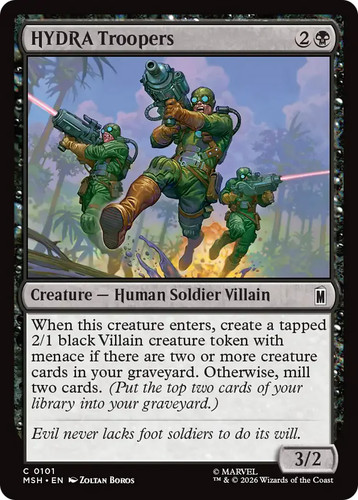 Mtg hydra troopers - mtg, [marvel