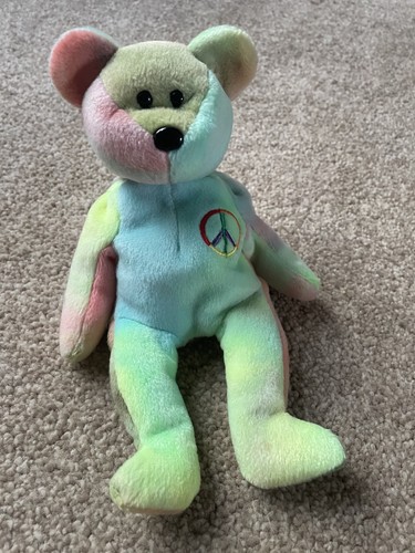 Beanie babies peace - ty, tie-dye