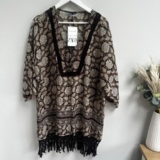 Zara Caftan Oversized Fringe