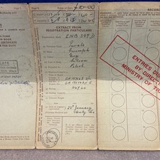 TRIUMPH 1200 SALOON HERALD 1966 CLASSIC VINTAGE RF60 LOGBOOK MEMORABILIA