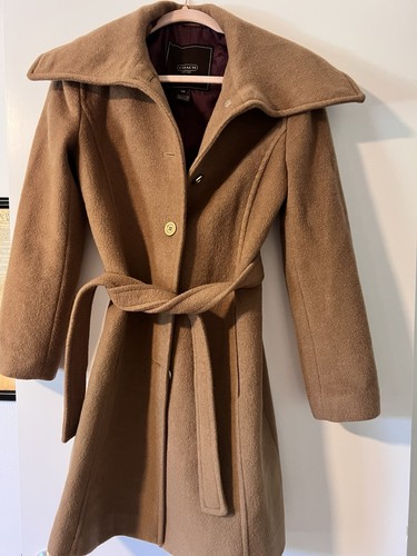 Coach camel brown belted - camel,