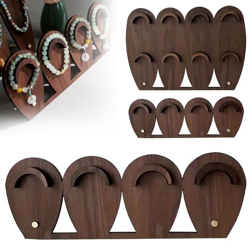 Walnut wooden bracelet - walnut,