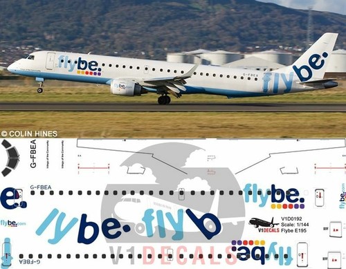 Decals embraer e195 flybe - v1,