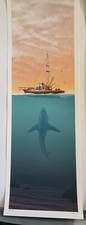 JAWS “Invasion” Art Print Poster By JC Richard Signed&Stamp 8X24 Fine Scratch