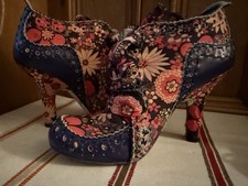 Blue Colourful Shoes Boot with