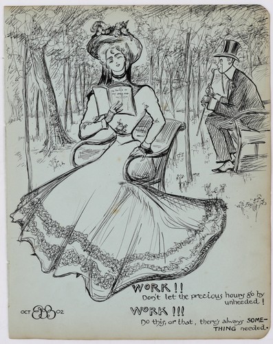 1902 work gibson girl - gibson,