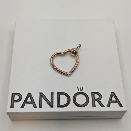 Pandora rose gold heart charm - rose,