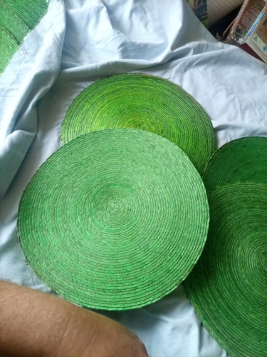 Handmade round placemats - handmade,