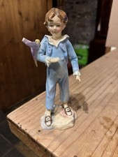 Vintage Royal Worcester The Parakeet figure  - BLUE - 3087 - 7" Tall