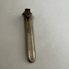 Antique Art Deco Silver Plated  Button Hole Posy Flower Holder made in England