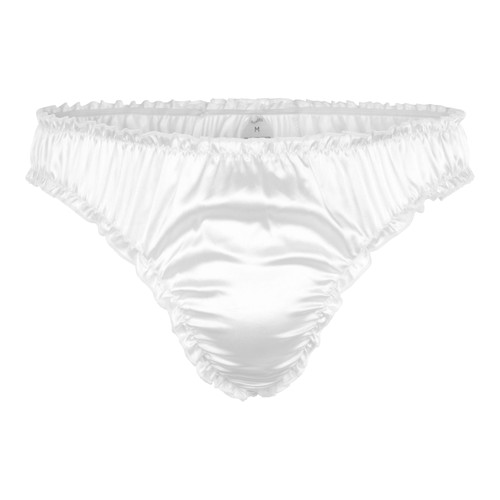 Silky satin ruffle - silky,