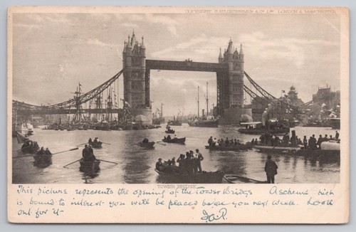 Postcard antique london tower - postcard,