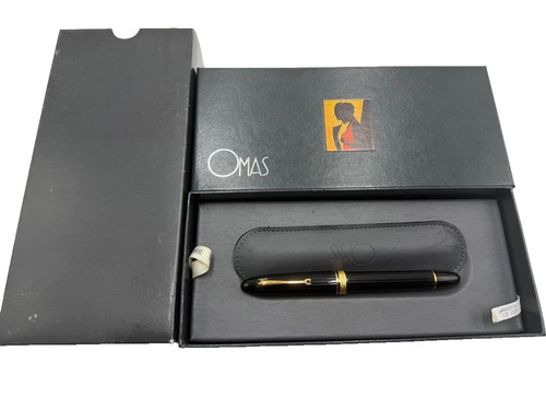 Omas black fountain pen - black,
