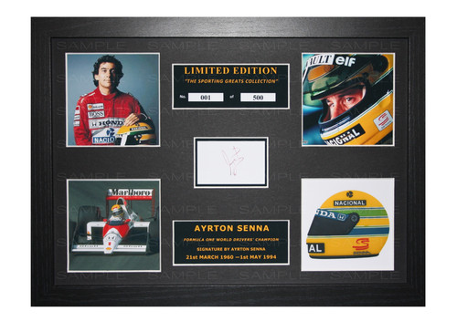 Ayrton senna signed - senna,