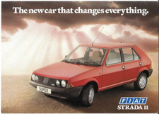 Fiat Strada II 1983-1984 UK Market Foldout Brochure Comfort Super 105 TC Cabrio