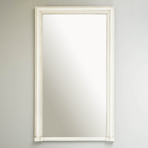 White overmantel mirror - white,