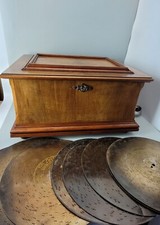 Double Comb Symphonion Polyphon Music Box With Twelve 10.5" Discs Schutz Mark