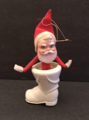 Vtg mcm pixie bobble head - pixie, felt