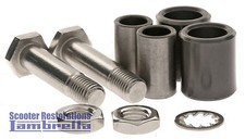 Lambretta Fork Link Pivot Bolt & Bush Set (S3 LI/TV/SX/GP) Stainless Steel-8-78e