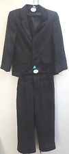 Duck & Dodge (BHS) Boys Black 2 piece Pin Stripe Suit Jacket 6yrs/Trousers 5yrs