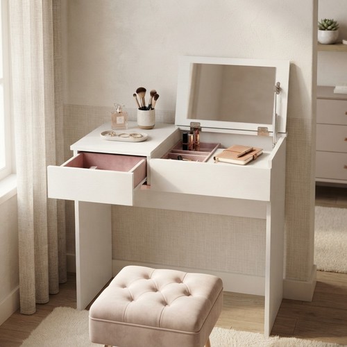 Elegant pink vanity - pink, with