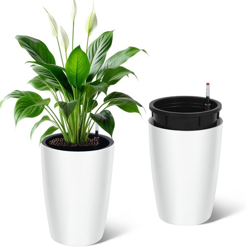 Tall planter set self - of, 2